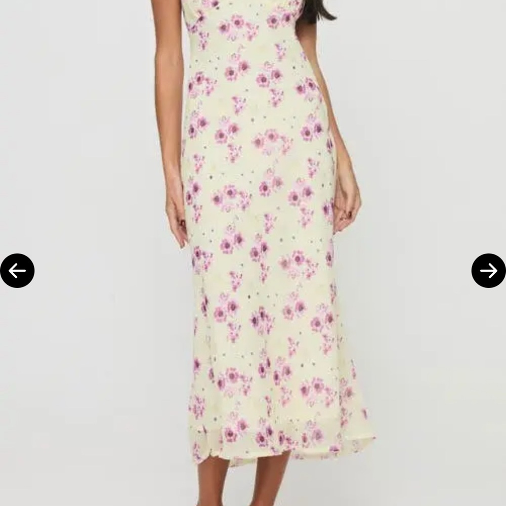 Princess Polly Pink Floral Midi Dress